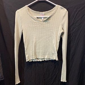 Thin Belle du jour Olive green long sleeve
